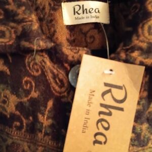 Rhea Costa Rich Brown Paisley Blazer